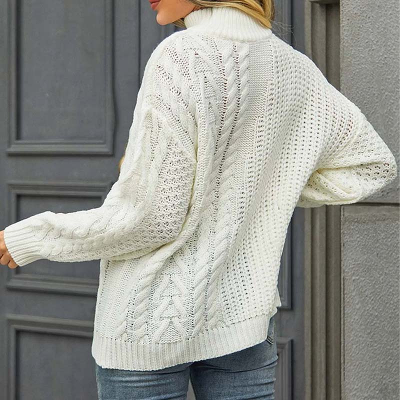 EB | Kabellstrickpullover Acryl Bequem und Trendig
