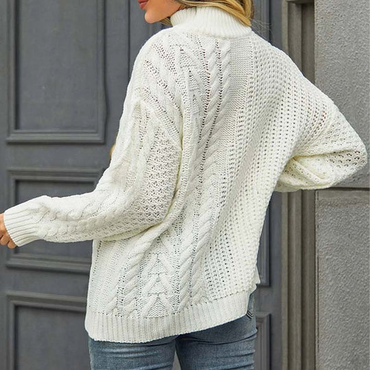 EB | Zopfmuster Strickpullover im Klassischen Design