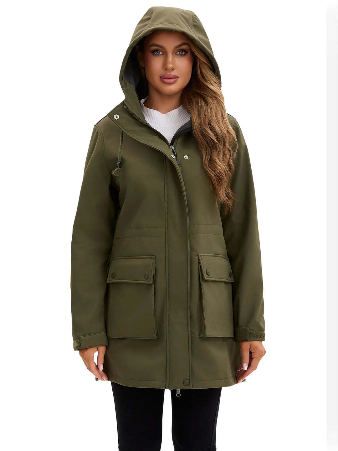 EB | Wasserdichte Softshell-Damenjacke mit Kapuze