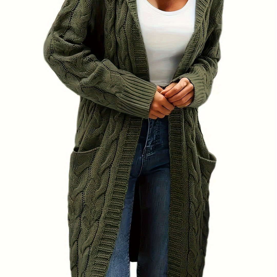 EB | Langstrickjacke mit Kapuze