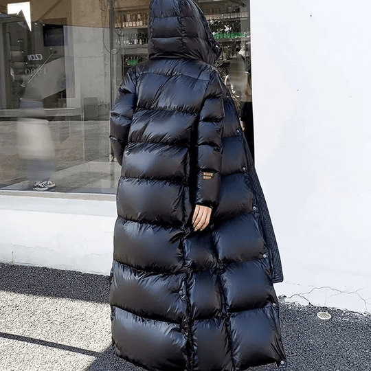EB | Damen Lange Gepolsterte Jacke