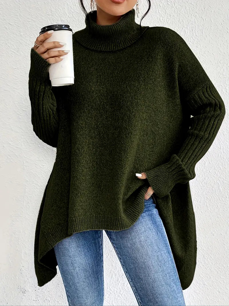 EB | langer Rollkragenpullover für den täglichen Komfort