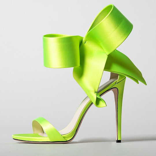 EB | Sommer Übergröße Schleife Knöchelriemen High Heels Sandalen für Frauen