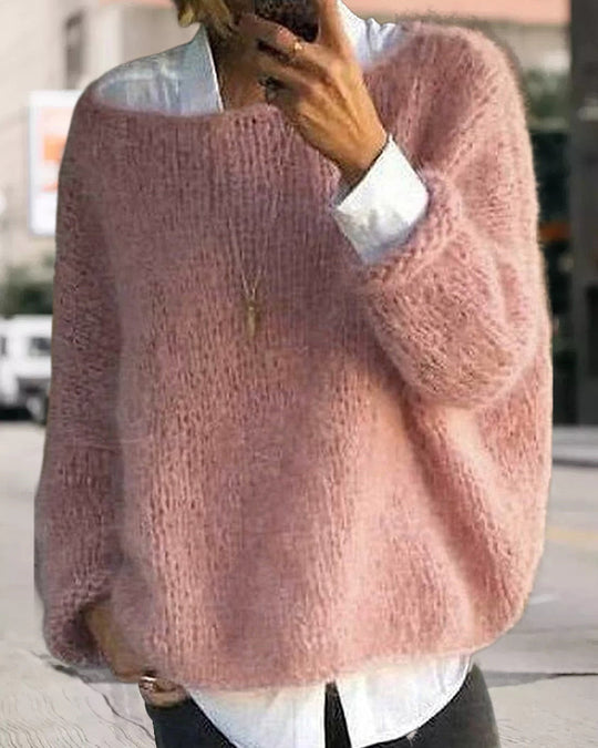 EB | Pullover mit Farbdetail Am Nacken
