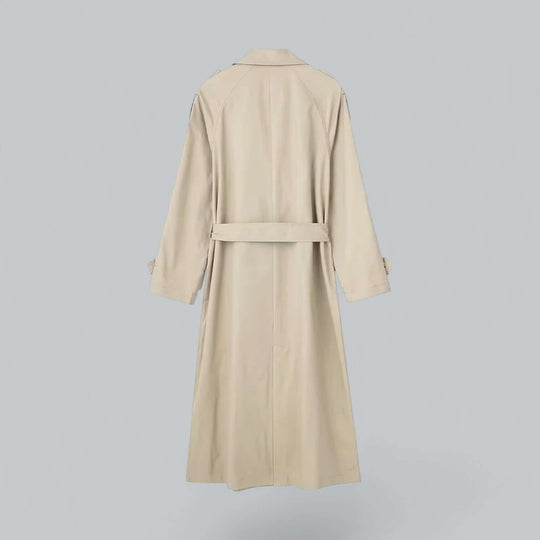 EB | Eleganter doppelt gefütterter Damen-Trenchcoat mit Gürtel