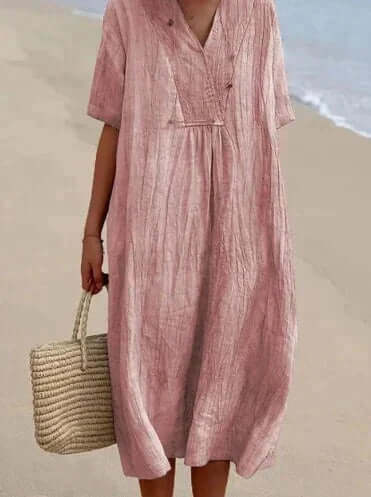 EB | Sommerkleid Aus Baumwolle und Leinen
