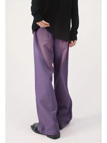 EB | Weinlese Upcycle Baggy Jeans Mit Ausgebleichtem Effekt