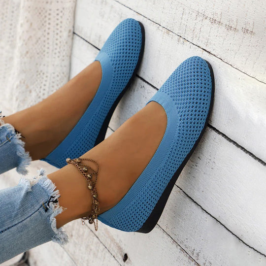 Lässige Atmungsaktive Flache Schuhe EB