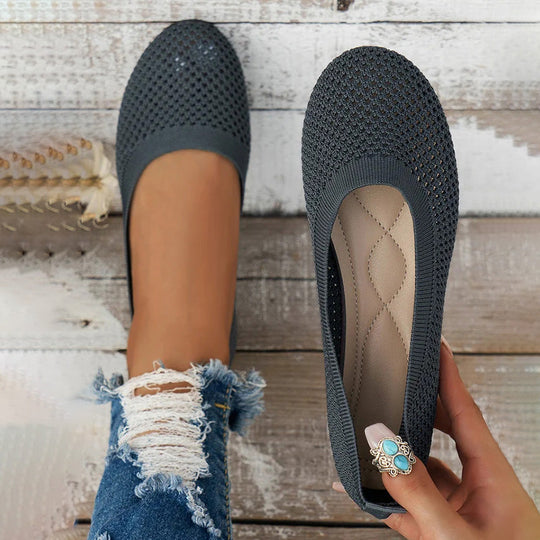 Lässige Atmungsaktive Flache Schuhe EB