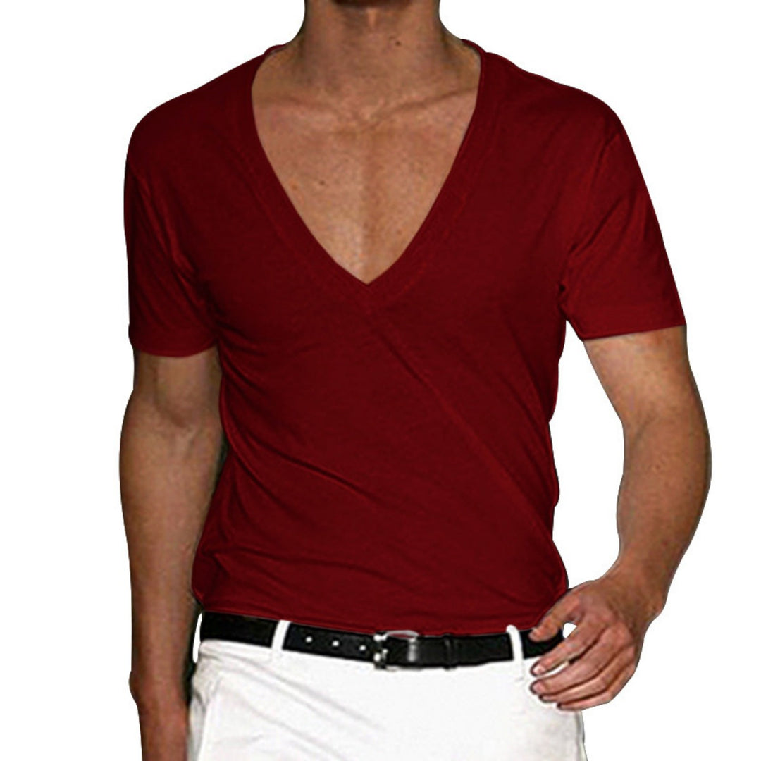 EB | Slim Fit T-Shirt mit V-Ausschnitt