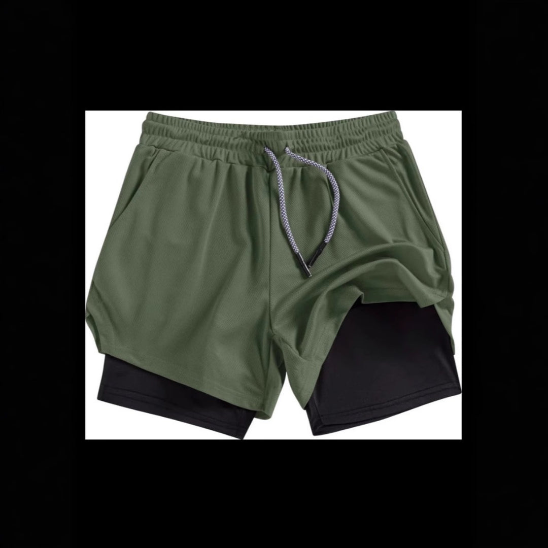 EB | Atmungsaktive Doppel-Shorts für Männer