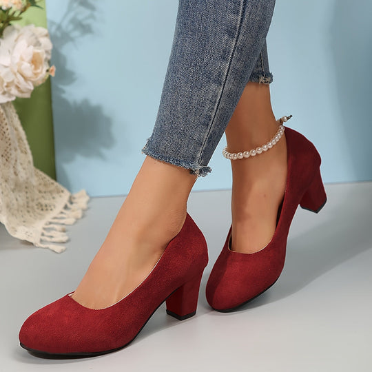 Pumps mit breiter Zehenkappe und stabilem Absatz EB EB