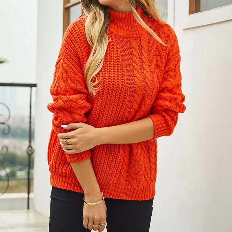EB | Zopfmuster Strickpullover im Klassischen Design