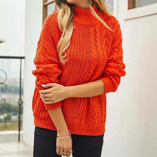 EB | Zopfmuster Strickpullover im Klassischen Design