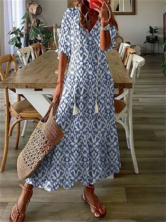 EB - Elegantes Maxi Sommerkleid für Damen