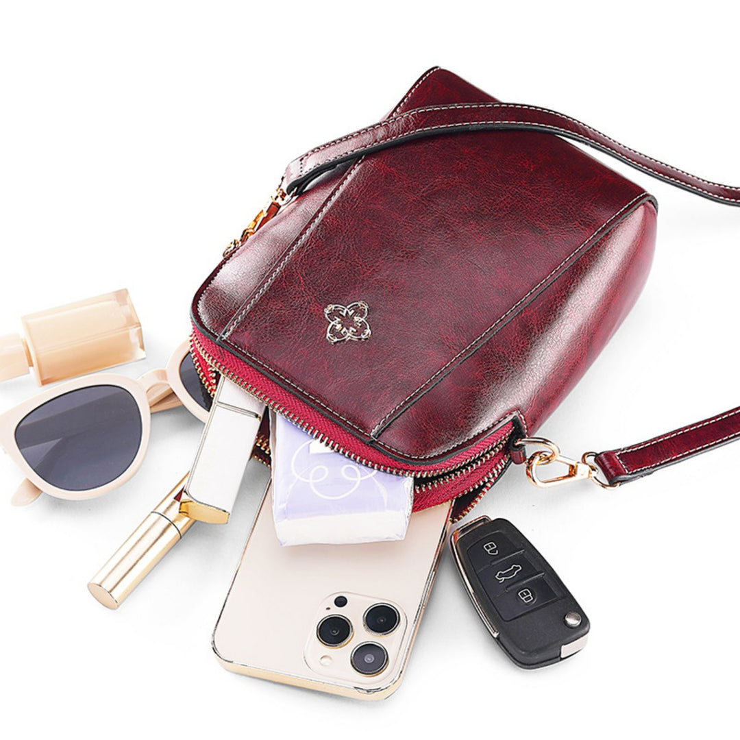 EB | Vintage Öl Wachs diagonal span Tasche