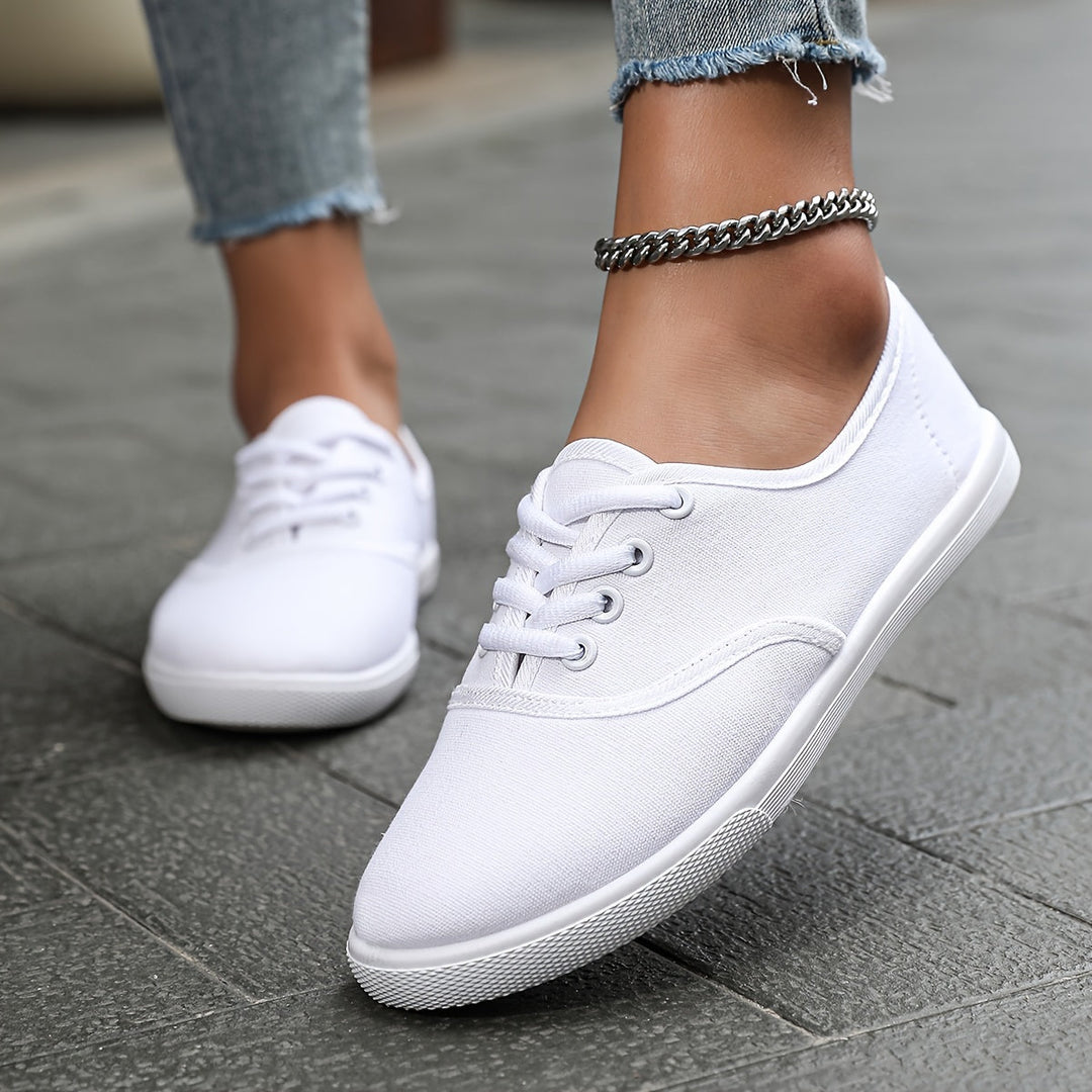 EB | Bequeme Niedrige Canvas Schnürschuhe