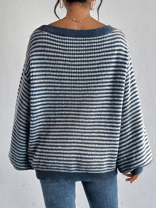 EB | Gestreifter Pullover Lässig und Stilvoll Weicher Komfort