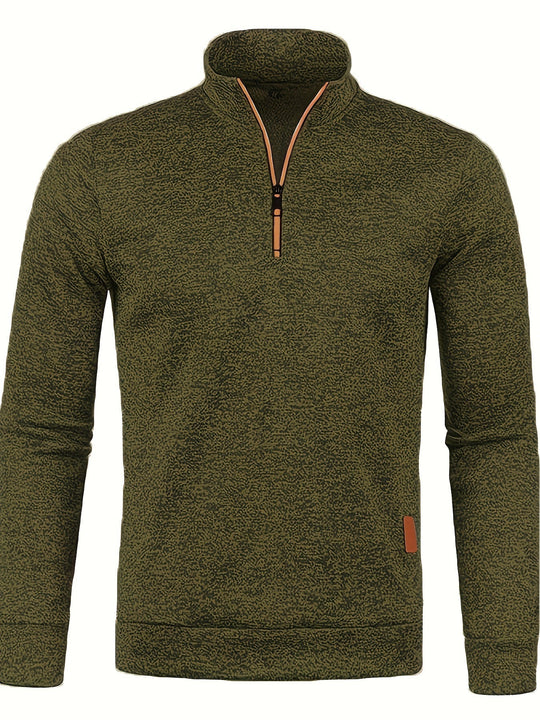 EB | Herrenpullover mit Reißverschluss am Hals für Herbst & Winter