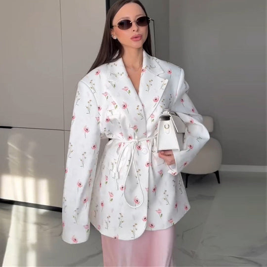 EB | mit Blumenprint Und Gürtel für Damen