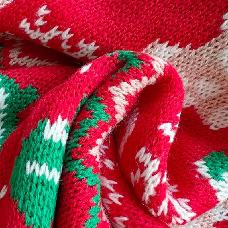EB | Weihnachtlicher Strickpullover Mit Schneeflockenmotiv