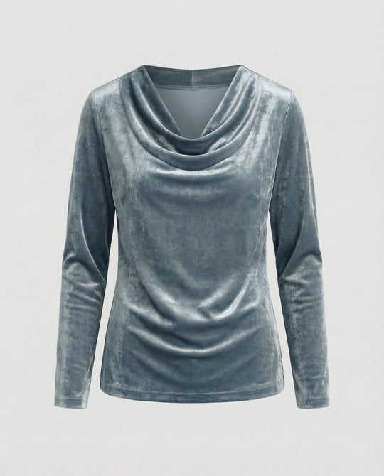 EB | Top Aus Samt In Uni Farbe