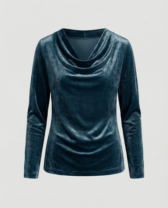 EB | Top Aus Samt In Uni Farbe