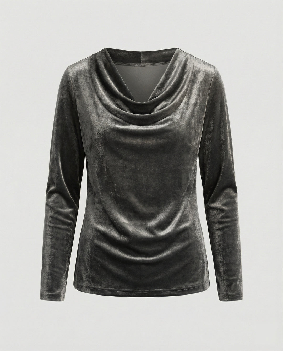 EB | Top Aus Samt In Uni Farbe