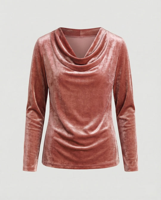 EB | Top Aus Samt In Uni Farbe