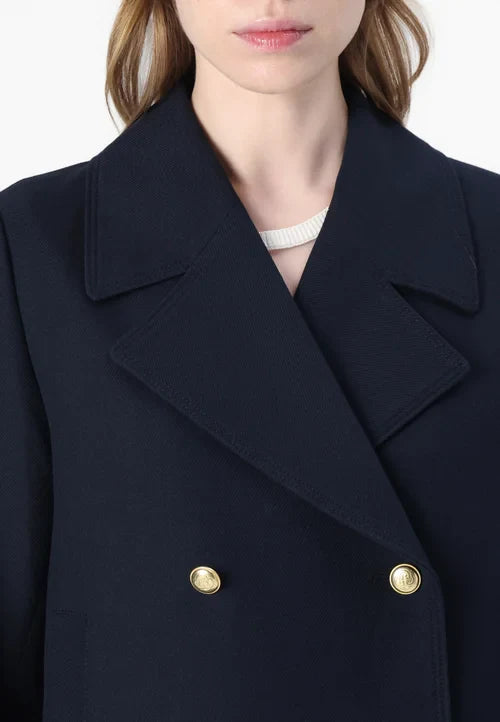 EB | Klassischer Damen Peacoat mit Langen Ärmeln