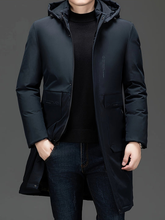 EB | Lange Winterjacke mit Kapuze Polyester Warm und Windabweisend
