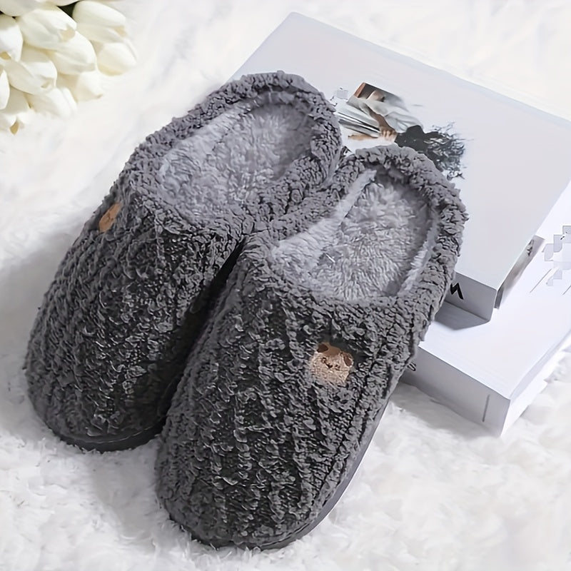 Kuschelhausschuhe Mit Strickmuster Bella EB