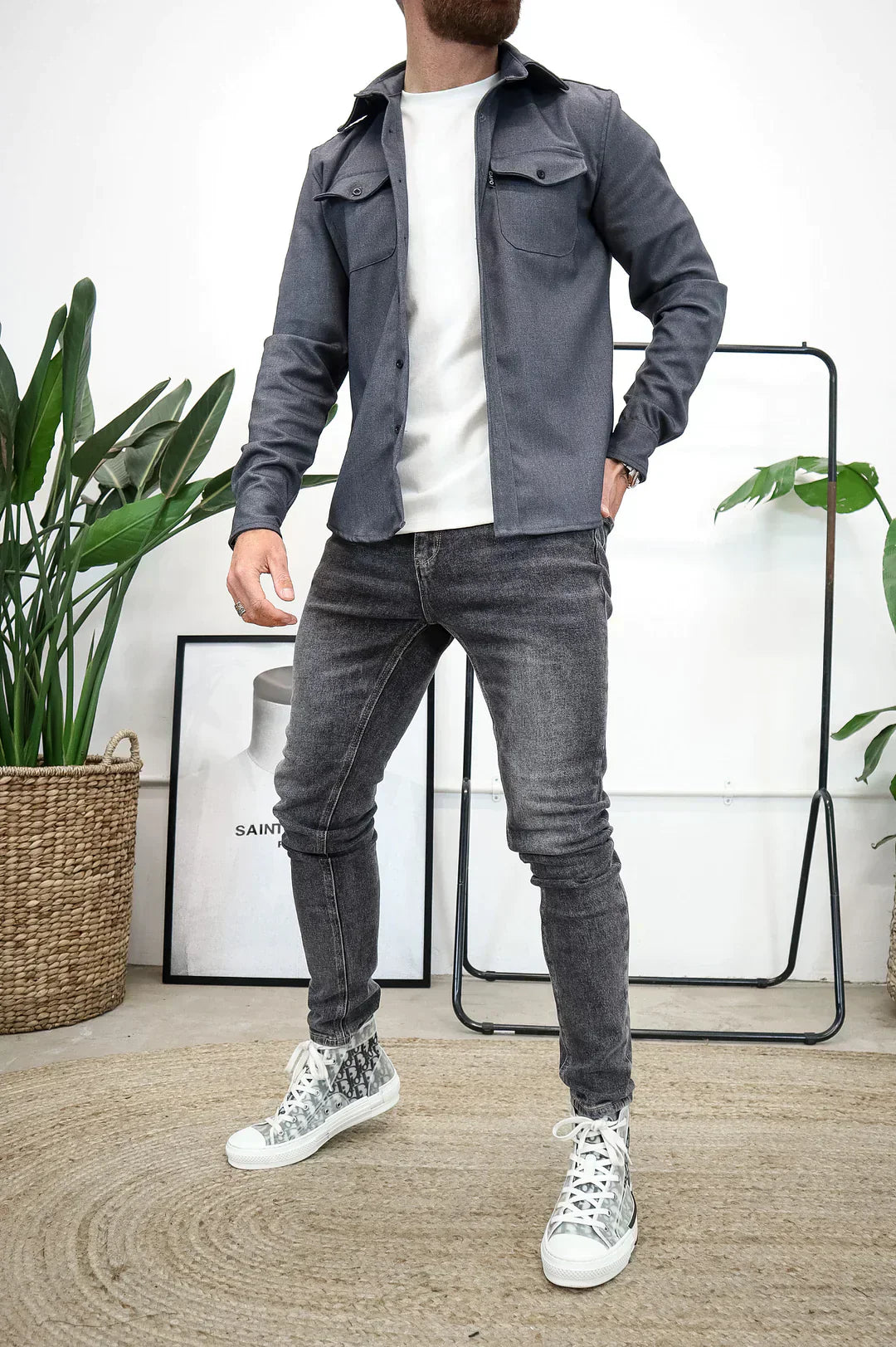 EB | Premium-Jacke mit Knopfverschluss für Herren Stylische und Bequeme Jacke