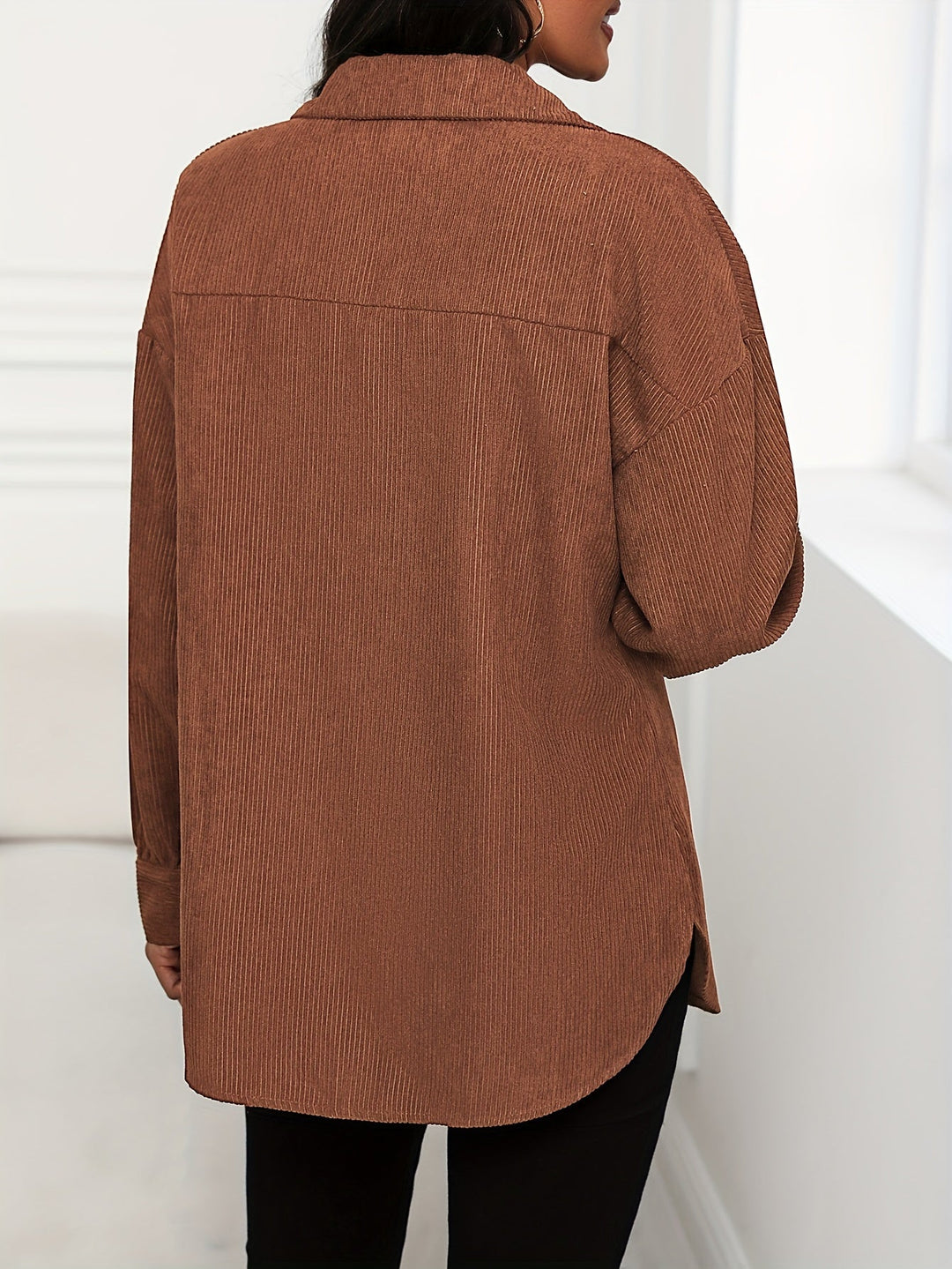 EB | Weiche Cordjacke Polyester/baumwolle Stilvoller Komfort