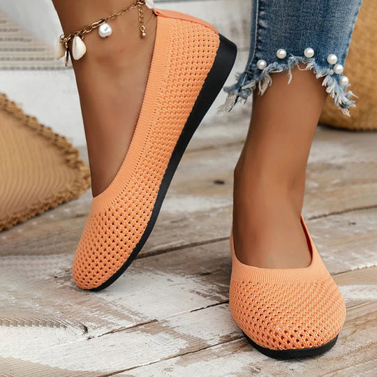 Lässige Atmungsaktive Flache Schuhe EB