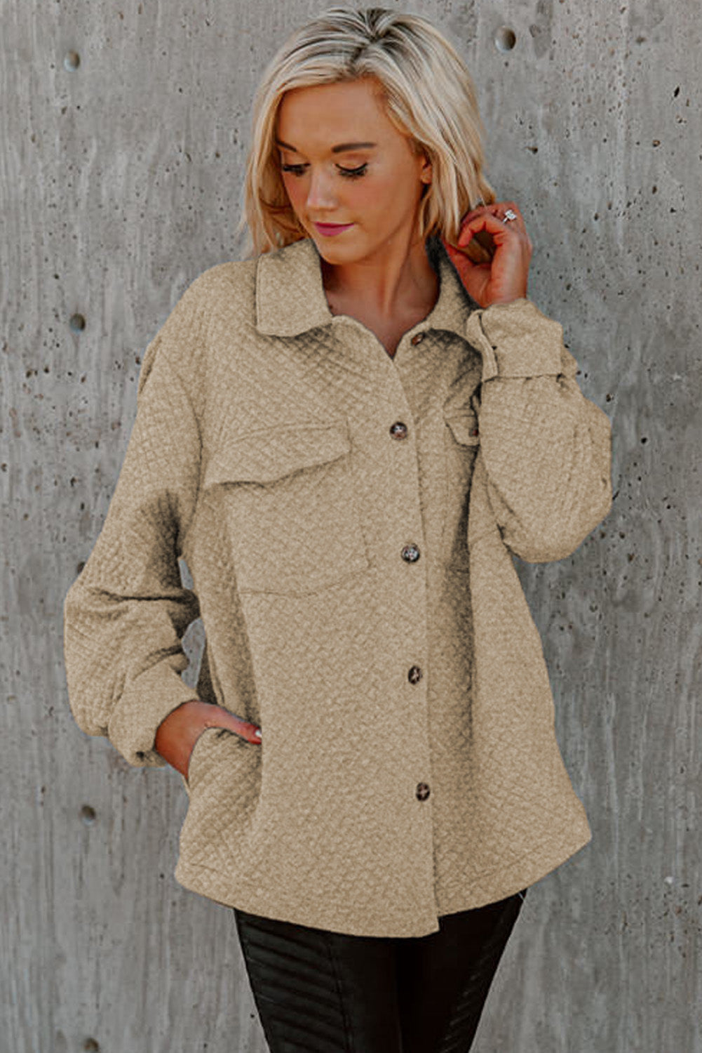 EB | Leichtgewicht Gesteppte Hemdjacke Polyester Komfort und Stil
