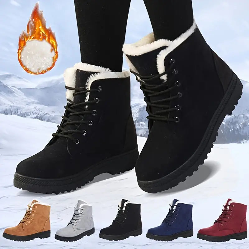 Stylische Schneestiefel mit Fellfutter EB EB