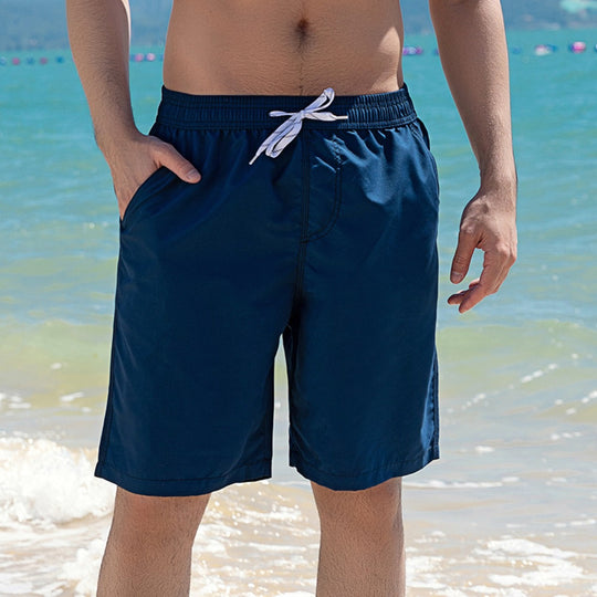 EB | Schnell trocknende einfarbige Strandhosen-Shorts