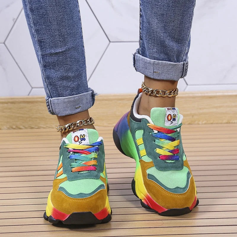 Stilvolle bunte orthopädische Sneakers EB