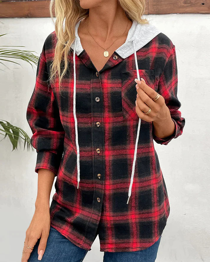 EB | Jacke mit Kapuze und Karomuster