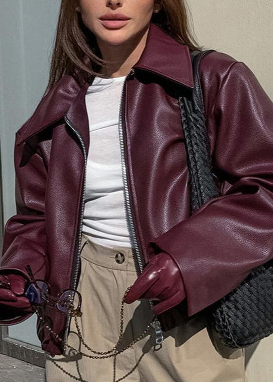 EB | Kunstleder Reißverschlussjacke - Müheloser Edge