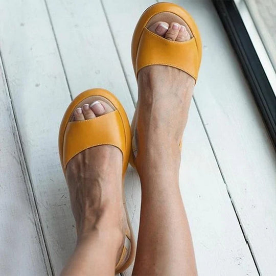 EB | Damen Bequeme Schlichte Sandalen Freizeit