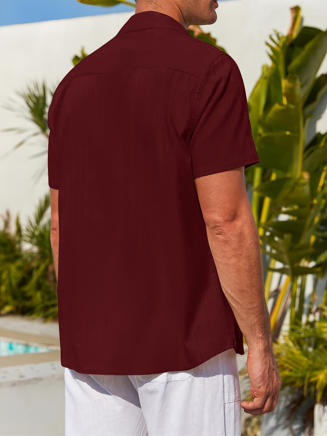 EB | Gestreiftes Jacquard-Hemd aus Baumwolle