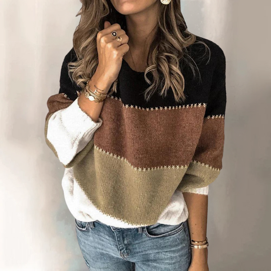 EB | klassischer gestreifter Strickpullover