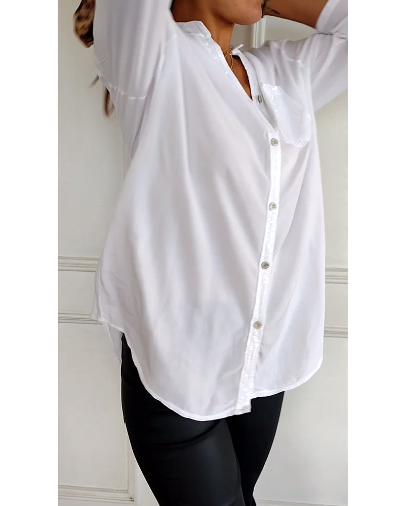 EB | Stilvolle Bluse mit Glimmer Nicht Spezifiziert Elegant und Strahlend