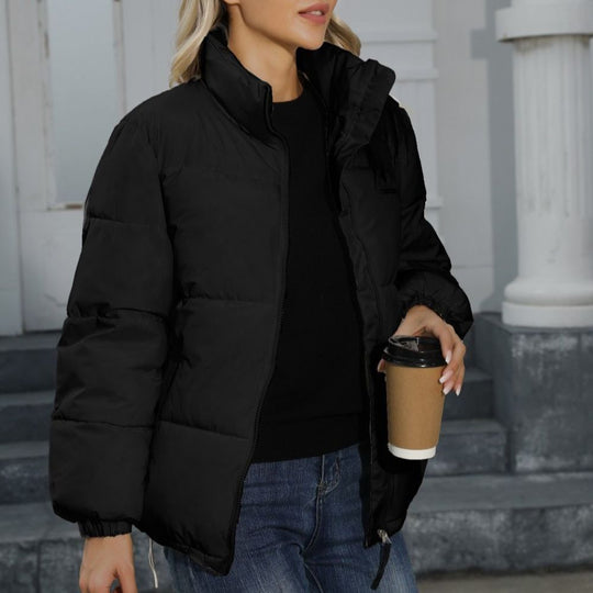 EB | Winddichte Baumwoll-Pufferjacke mit Rollkragen