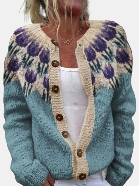 EB | Blumenmuster Cardigan
