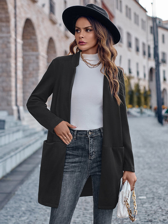 EB | Offene Vorderseite Langarm Blazer