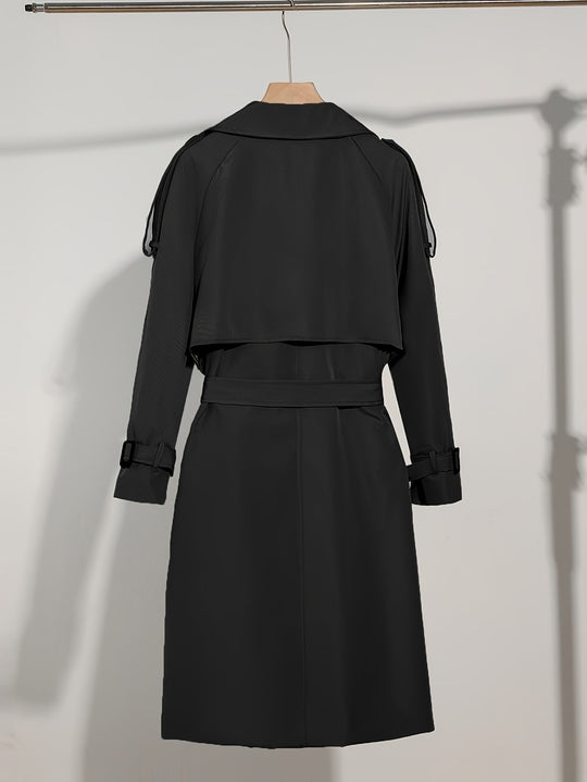 EB | Mantel mit Gürtel-Design Casual Plus Size für Frauen Perfekt für lässige Tage