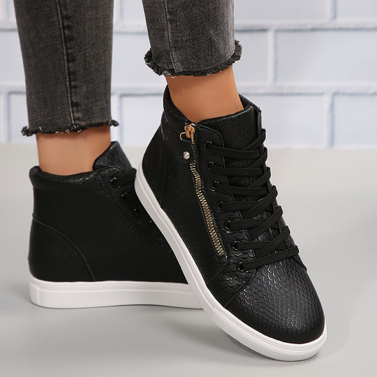 EB | Einfache Lässige Sneakers mit Reißverschluss